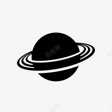 土星行星光环图标图标icon 土星行星光环图标图标