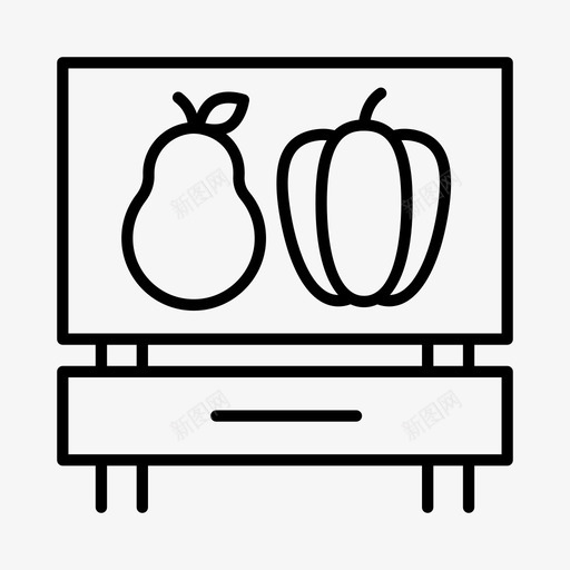 农贸市场农业牧场图标svg_88icon https://88icon.com 农业 农贸市场 标牌 牧场 蔬菜