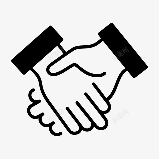握手朋友友谊图标svg_88icon https://88icon.com 伙伴关系 友谊 合作伙伴 握手 朋友