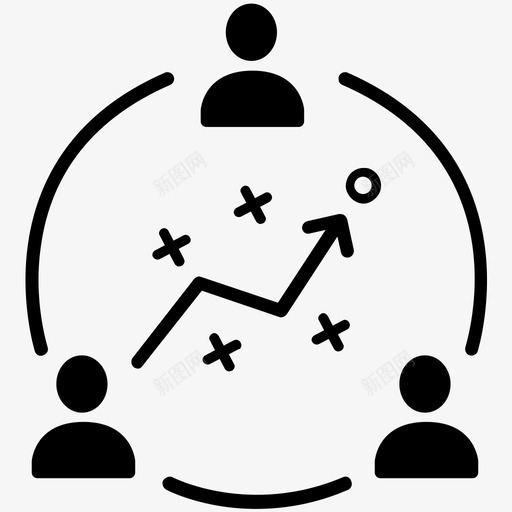 战略品牌战略业务团队图标svg_88icon https://88icon.com 业务团队 品牌战略 战略 策划 营销战略