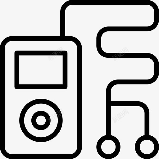 mp3播放器耳机音乐图标svg_88icon https://88icon.com mp3播放器 休闲轻薄 便携 耳机 音乐