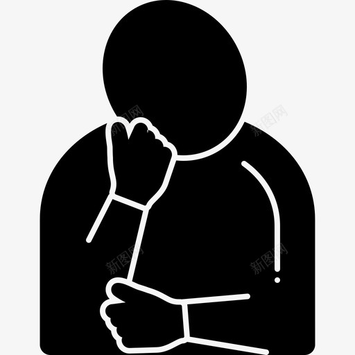 极度疲劳冷漠抑郁图标svg_88icon https://88icon.com 冷漠 嗜睡 抑郁 无力感 无动力 极度疲劳 疲劳