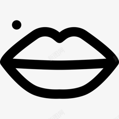 嘴唇人女人节图标图标