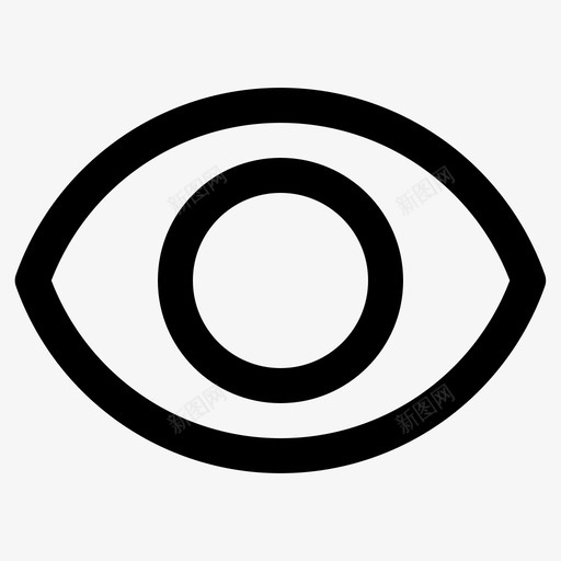 眼睛人看图标svg_88icon https://88icon.com 人 器官 用户界面基本轮廓 看 眼睛