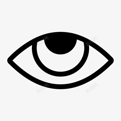 上眼人看图标svg_88icon https://88icon.com 上眼 人 想 看 眼