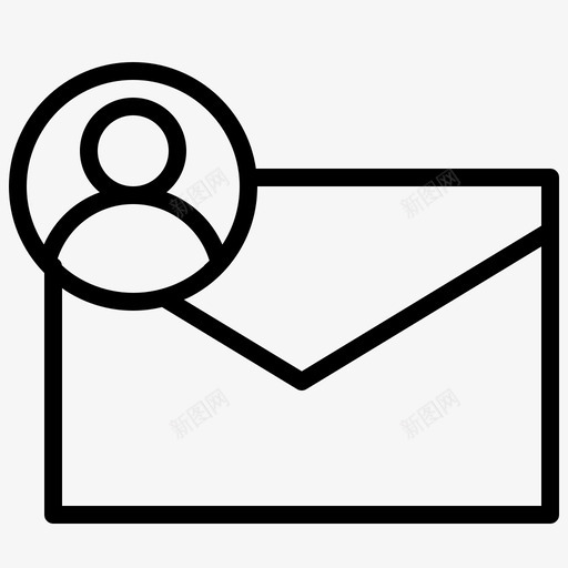 用户邮件联系人帖子图标svg_88icon https://88icon.com 个人资料 帖子 用户邮件 联系人 邮寄邮件