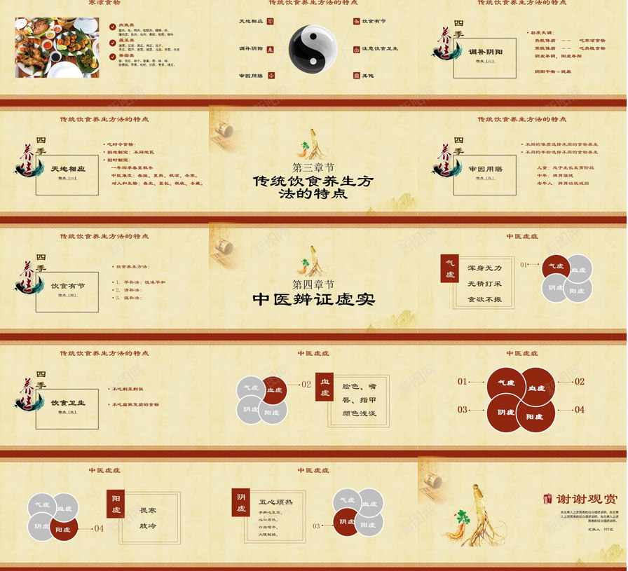 中医养生学饮食与养生PPT模板_88icon https://88icon.com 中医养生 养生 饮食