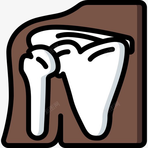 肩部医用106线性颜色图标svg_88icon https://88icon.com 医用106 线性颜色 肩部