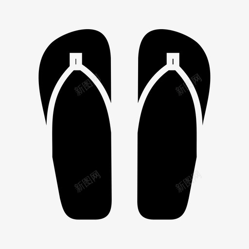 拖鞋沙滩凉鞋人字拖图标svg_88icon https://88icon.com 人字拖 凉鞋 拖鞋 沙滩凉鞋 鞋类