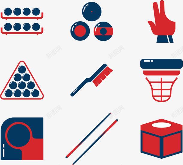 打桌球矢量图eps免抠素材_88icon https://88icon.com 一个刷子 两根球杆 打桌球 球架 网子 矢量图