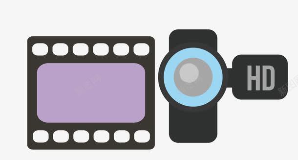 摄像机矢量图eps免抠素材_88icon https://88icon.com 底片 录像 摄像机 矢量素材 矢量图