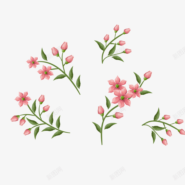 粉色花朵底纹png免抠素材_88icon https://88icon.com 底纹 底纹花朵 粉色 粉色底纹 粉色花朵 花朵