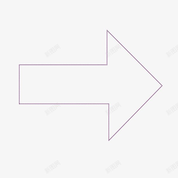 紫色箭头边框箭号png免抠素材_88icon https://88icon.com 箭号 箭头 紫色 边框