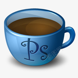 CS3咖啡杯png免抠素材_88icon https://88icon.com CS3 咖啡杯 蓝色