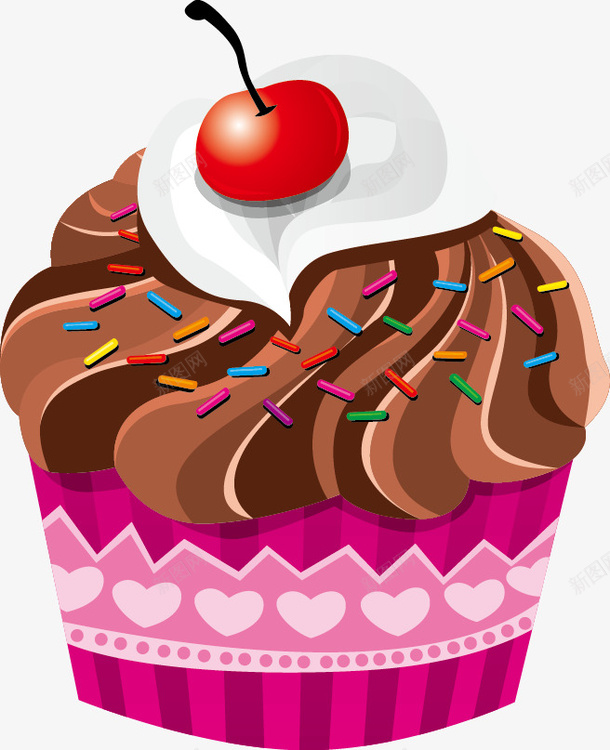 美味蛋糕矢量图ai免抠素材_88icon https://88icon.com 元素 矢量食物 美味蛋糕 蛋糕 设计元素 矢量图
