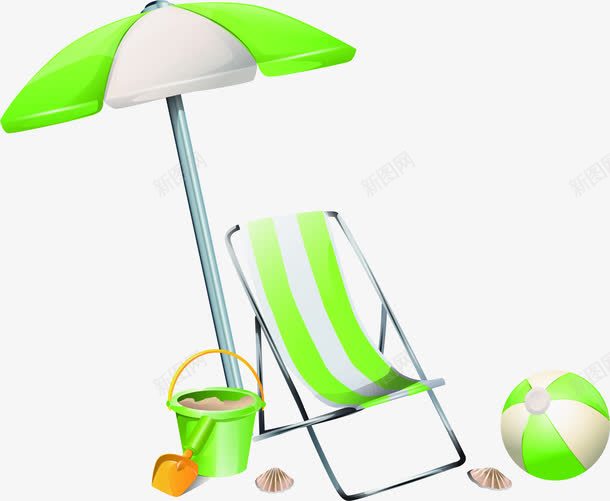 摄影手绘绿色太阳伞png免抠素材_88icon https://88icon.com 摄影 绿色 阳伞