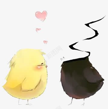 可爱卡通动物卡通小鸡png免抠素材_88icon https://88icon.com 人物 卡通 卡通元素 卡通图 可爱布偶 小鸡 爱心 白色 装饰 黑色