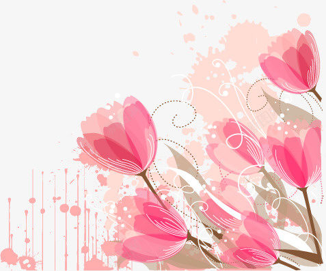 花纹底纹矢量图ai免抠素材_88icon https://88icon.com 底纹 水绘 花朵 花纹 矢量图