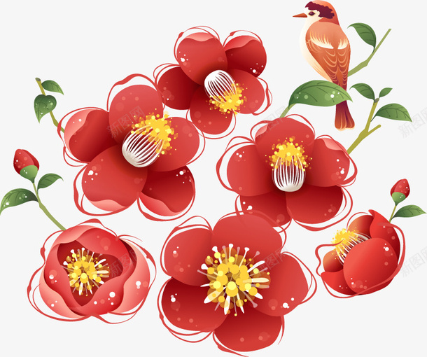 卡通手绘唯美花朵矢量图ai免抠素材_88icon https://88icon.com 卡通 唯美 手绘 花朵 矢量图