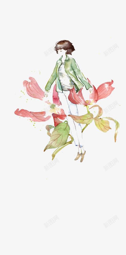 水彩墨人物png免抠素材_88icon https://88icon.com 人物 水彩墨 装饰