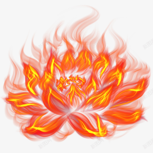 红色火焰莲花psd免抠素材_88icon https://88icon.com 光影 效果 火焰 火焰喷射 火焰效果 火焰莲花 特效 花 莲花 透明贴图