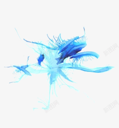 花状水墨psd免抠素材_88icon https://88icon.com 墨 水彩墨 磨痕 花朵