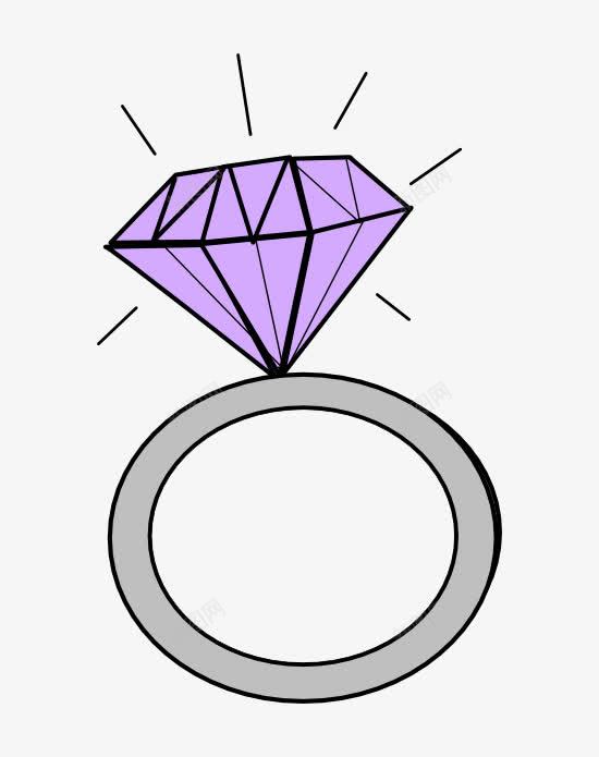 卡通钻戒紫色png免抠素材_88icon https://88icon.com png图片 免抠素材 紫色 钻戒
