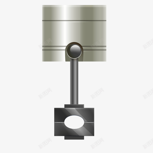 灰色质感汽车活塞矢量图ai免抠素材_88icon https://88icon.com 汽车 活塞 灰色 灰色质感 质感 矢量图