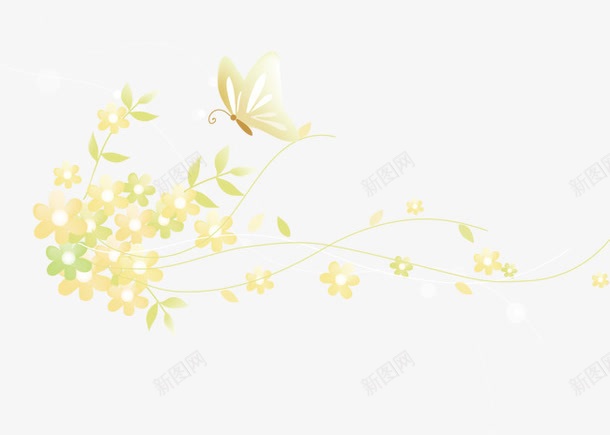 卡通手绘梦幻花蝴蝶png免抠素材_88icon https://88icon.com 卡通 手绘 梦幻 花 蝴蝶