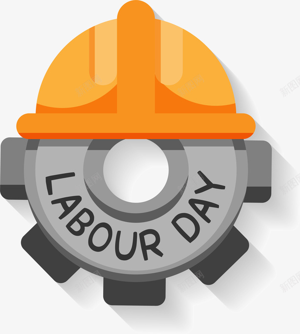 卡通厂帽标签png免抠素材_88icon https://88icon.com 卡通 厂帽 工厂 矢量图案 节日标签 零件