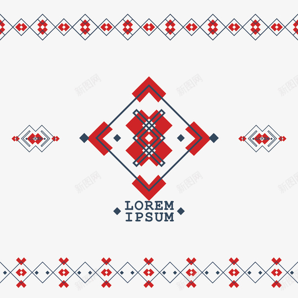 红色简约几何花纹矢量图eps免抠素材_88icon https://88icon.com 几何 几何花纹PNG矢量图 几何花纹免扣PNG图 卡通 手绘 矢量几何花纹 简约 红色 矢量图