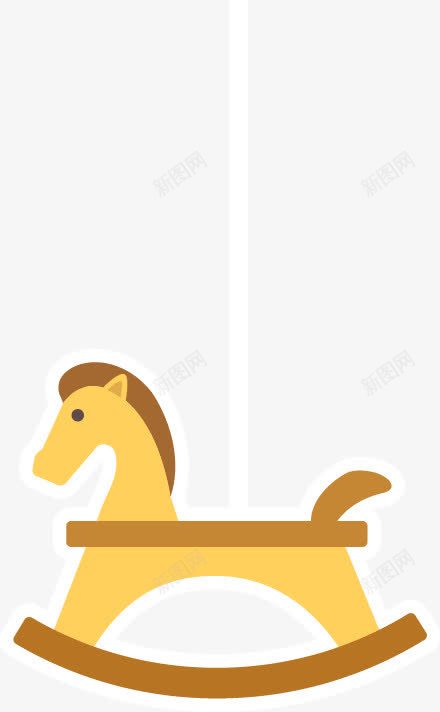 卡通木马png免抠素材_88icon https://88icon.com 卡通 装饰 马