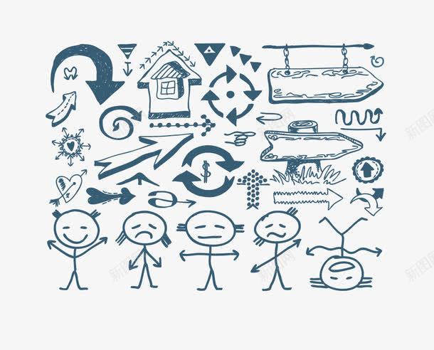 箭头卡通人物png免抠素材_88icon https://88icon.com 人物 卡通 矢量箭头 箭头