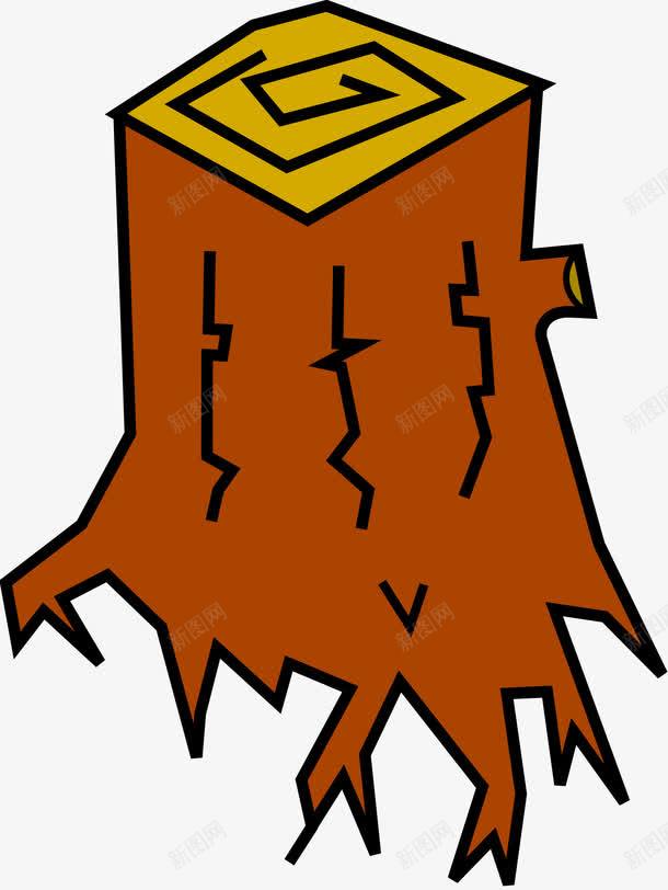 褐色树桩png免抠素材_88icon https://88icon.com 树桩 植物 装饰 褐色