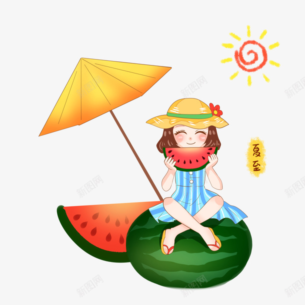 大西瓜夏至夏日西瓜png免抠素材_88icon https://88icon.com 夏日 夏至 大西瓜 西瓜