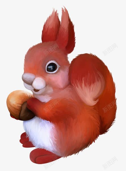 吃松果可爱小松鼠png免抠素材_88icon https://88icon.com 可爱 松果 松鼠 毛茸茸