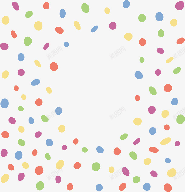 彩色波点花纹矢量图ai免抠素材_88icon https://88icon.com 卡通花纹 彩色波点 波点 波点花纹 矢量png 花纹 矢量图