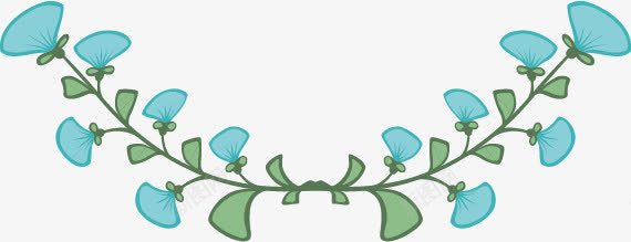 绿色树叶花卉装饰条装饰边框png免抠素材_88icon https://88icon.com 树叶 绿色 花卉 装饰条 装饰边框