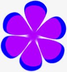 紫色花朵装饰手绘png免抠素材_88icon https://88icon.com 紫色 花朵 装饰