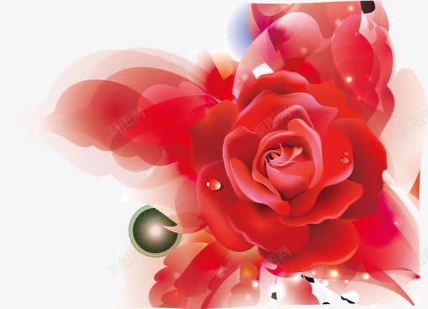 红色花朵喷画png免抠素材_88icon https://88icon.com 喷画 喷画素材 矢量喷画 矢量喷画素材 红色花朵 花朵 花朵素材 透明喷画