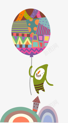 创意儿童气球矢量图eps免抠素材_88icon https://88icon.com 儿童素材 创意气球图片 手绘素材 矢量图