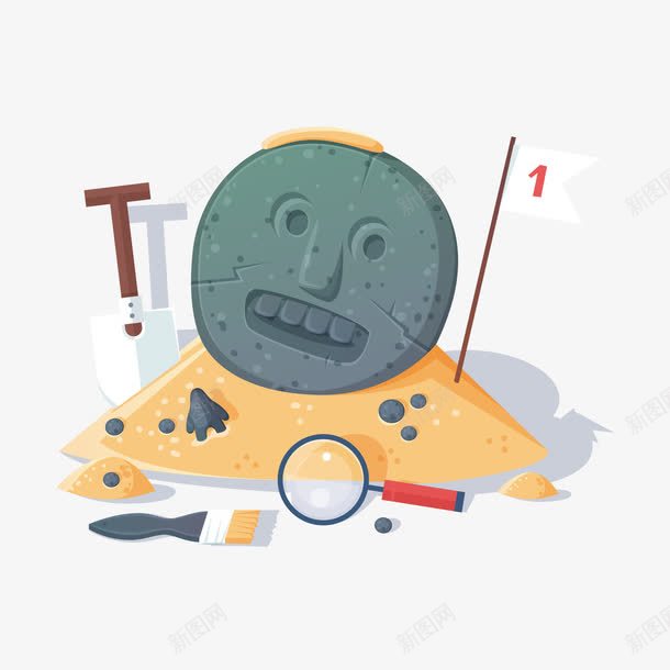 手绘文物png免抠素材_88icon https://88icon.com 手绘 文物 考古