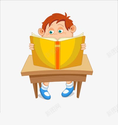 小朋友在看书png免抠素材_88icon https://88icon.com 学习 看书 认真 阅读