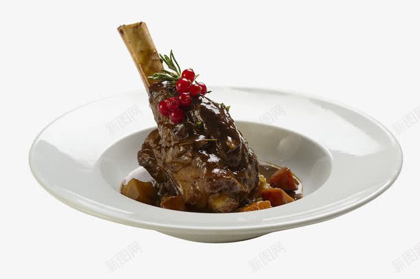 红醋栗烤羊腿png免抠素材_88icon https://88icon.com 实物 烤羊腿 烧烤 白色盘子 羊羔肉 美食 肉