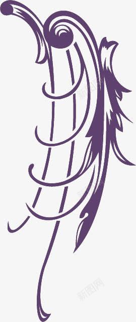 紫色手绘抽象花纹png免抠素材_88icon https://88icon.com 抽象 紫色 花纹