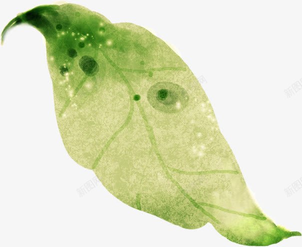 绿色水彩树叶png免抠素材_88icon https://88icon.com 树叶 水彩 绿色 设计