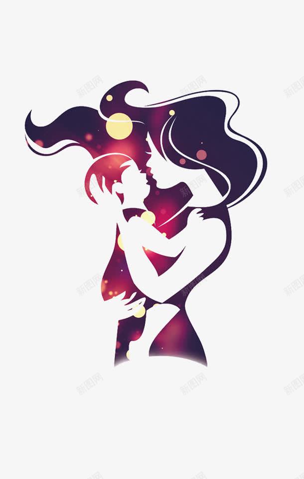 母子亲吻插图png免抠素材_88icon https://88icon.com 亲吻 插图 母子