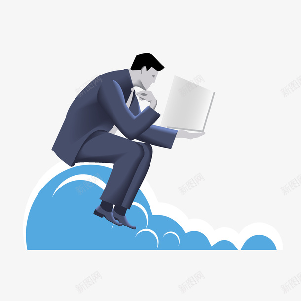 手绘坐着看电脑科技人员矢量图eps免抠素材_88icon https://88icon.com PNG免抠图 上班族 坐着 手绘 电脑 科技 矢量图
