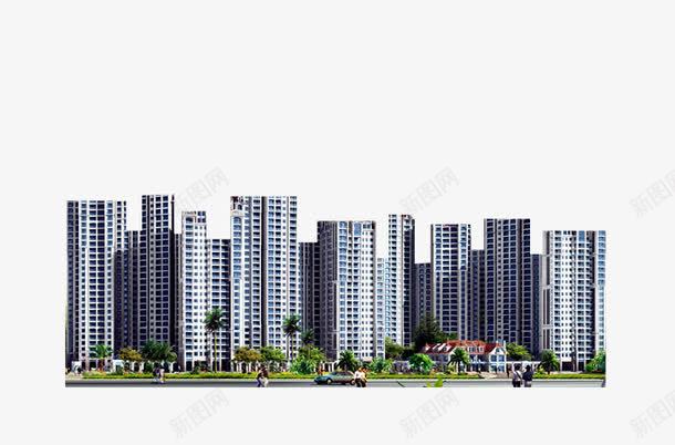 小区楼体psd免抠素材_88icon https://88icon.com png图片素材 ps素材 免费png下载 小区 建筑 楼