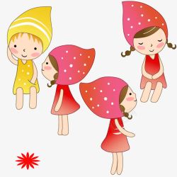 卡通小女孩png图片下载 卡通小女孩素材